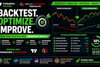 backtest and optimize your tradingview pine script mt5 or ninjatrader strategy