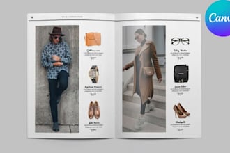 design printable product catalog line sheet for  handmade jewelry wholesaler