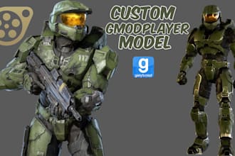 create edit port custom player model to garrys mod, sfm, tf2, l4d2, cs2, mmd