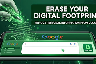 erase, remove your personal information and digital footprint data from google
