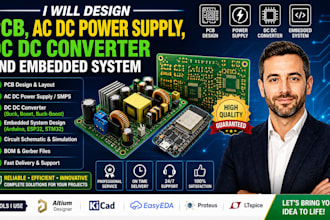 design pcb ac dc power supply dc dc converter and embedded system