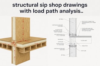 design structural sip shop drawings with load path analysis