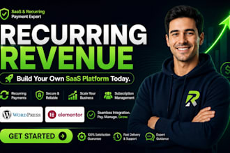 build membership, subscription, online course, saas and lms website
