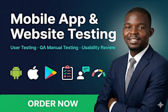do mobile app testing, QA manual testing, usability testing for android, ios