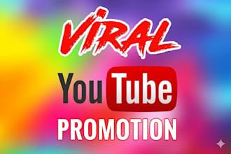 be your youtube manager for organic video promotion and yt seo growth