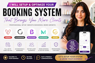 setup your booking website on glossgenius boulevard vagaro mangomint goldie
