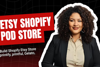 do etsy shopify print on demand store printful printify etsy pod store etsy seo