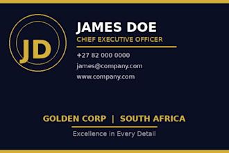 design a modern and professional business card for you