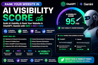 build ai visibility score to rank website in chatgpt, gemini with GEO aeo SEO