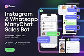 build a manychat instagram voiceflow whatsapp website sales bot for e commerce