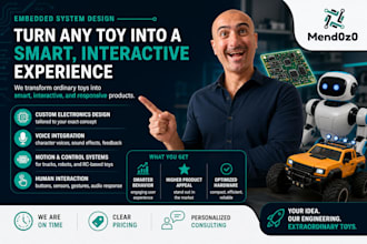 develop custom electronics for smart interactive toys
