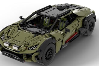 design custom lego moc building design 3d lego model digital lego technic city
