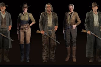 create or port a custom gmod player with full rigging and c arms