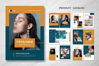 design digital retail product catalog, lookbook for fashion clothing line brand