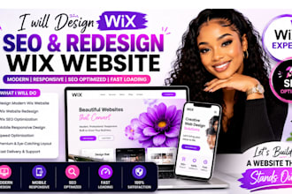 design wix seo and redesign wix website