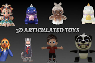 design 3d toy custom figurine 3d character 3d bust stylized character print