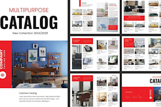 design luxury furniture catalog interior magazine layout showcase b2b brochure
