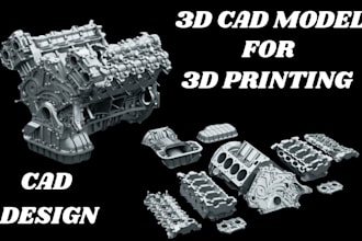 do 3d cad design cad modeling mechanical model product prototype cad 3d printing
