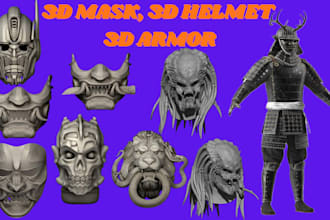 sculpt 3d cosplay mask helmet armor pepakura wearable armor stl for 3d printing