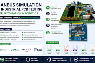 canbus simulation and industrial pcb testing for automation and robotics