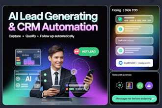 build n8n make lead generation automation system for your salon, school, hubspot