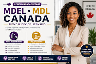 register mdel and mdl medical device license in canada