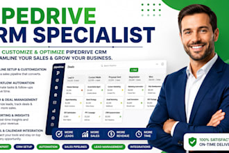 setup pipedrive CRM and sales funnel automation