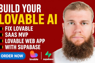 build your lovable ai website fix lovable saas mvp lovable web app with supabase