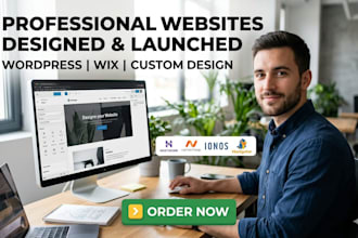 design wordpresss wix website on hostinger namecheap bluehost ionos hostgator