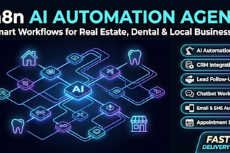 build n8n ai automation agent for real estate, dental or local business workflow