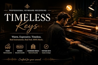 record full band music production, live instruments in any genre