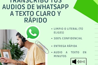 transcibo audios de whatsapp a texto en español