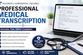professional healthcare and medical transcription expert