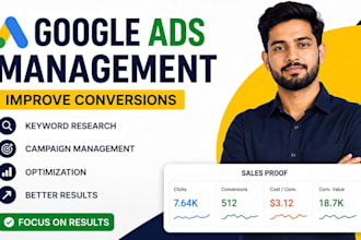 manage your goggle ads and improve conversion