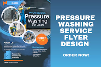 create a pressure washing flyer
