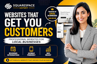 build squarespace website design or redesign squarespace business website