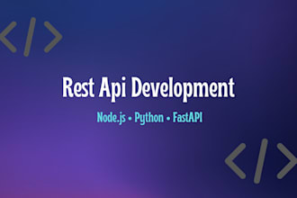 build a rest API with nodejs or python