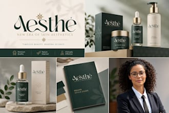 design high converting brand identity and premium brand guidelines, brand kit
