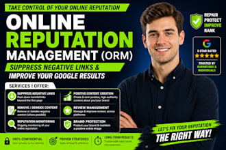 do online reputation management, ORM, services to suppress negative links