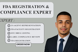 do fda otc listing mocra registration label review  compliance