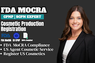 do fda cosmetic registration, mocra compliance, cosmetic listing, and US agent