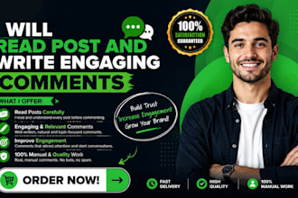 read post and write engaging comment
