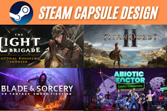design steam capsule banner steam capsule art game poster steam artwork steam