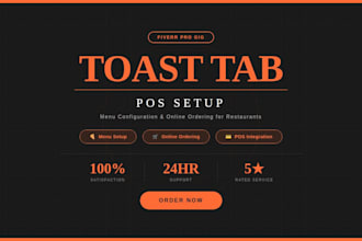 toast tab pos setup menu configuration and online ordering for restaurants