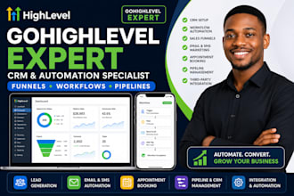 setup gohighlevel CRM workflows and pipelines