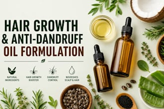 formulate anti dandruff and hair growth oil for your brand