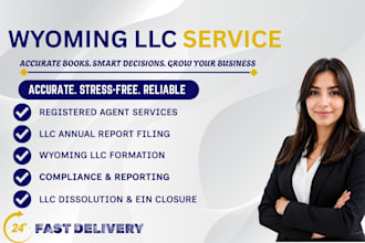 register, dissolve, terminate, your wyoming llc, get and close ein within 72 hrs