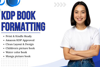 format comic manga children picture book interior layout design for printand KDP