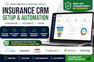 setup insurance crm insuracrm insureio ezlynx agencybloc foliume unlocked CRM