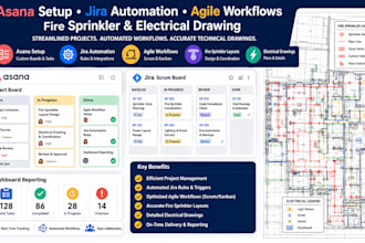 asana setup jira automation agile workflows fire sprinkler electrical drawing